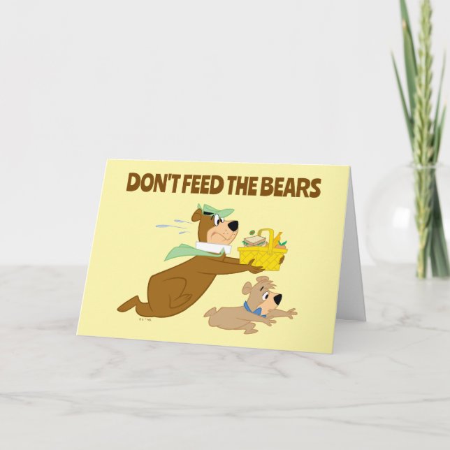Carte Yogi Bear et Boo-Boo Pique-nique Panique (Devant)