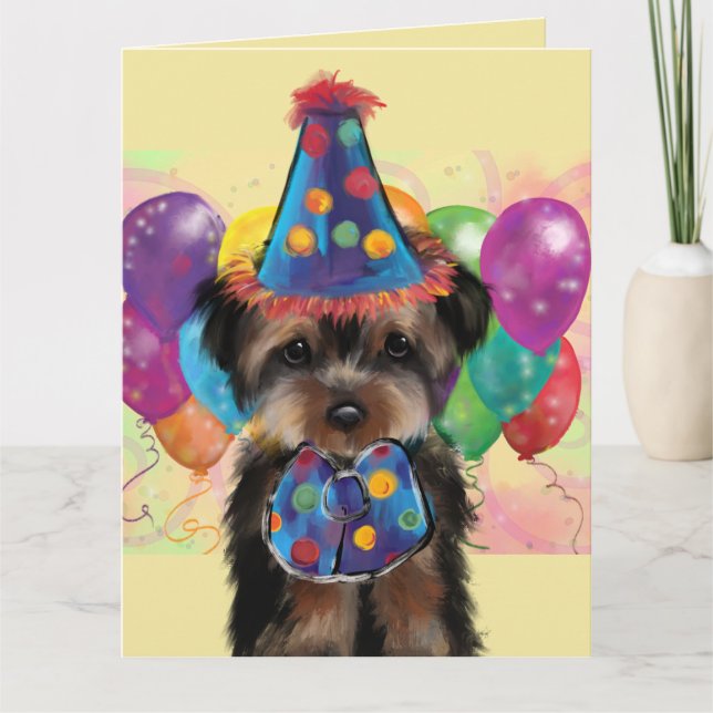 CARTE YORKIE               (Devant)