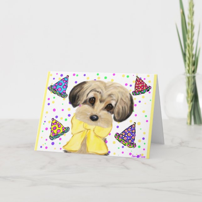 CARTE YORKIE POO (Devant)