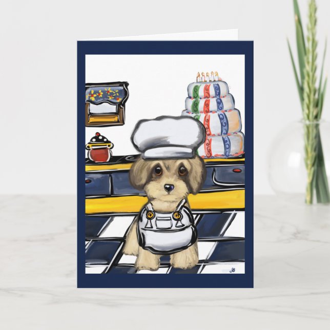 Carte Yorkie Poo Chef (Devant)