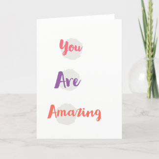 Carte You are amazing greeting card