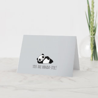Carte You are pandastic! Anniversary & Valentines card