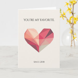 Carte You’re My Favorite Valentine Card