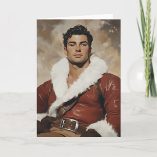 Carte Young Père Noël - Dashing Portrait du passé de Noë
