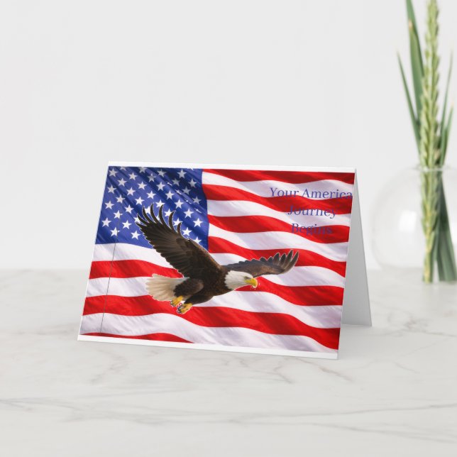 Carte Your American Journey Begins – New U.S. Citizen (Devant)