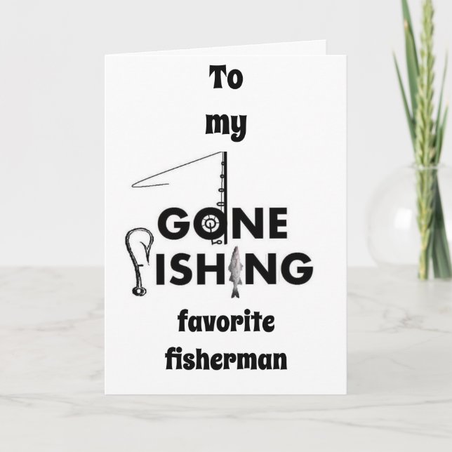 CARTE YOUR BIRTHDAY *MY FAVORITE FISHERMAN** (Devant)
