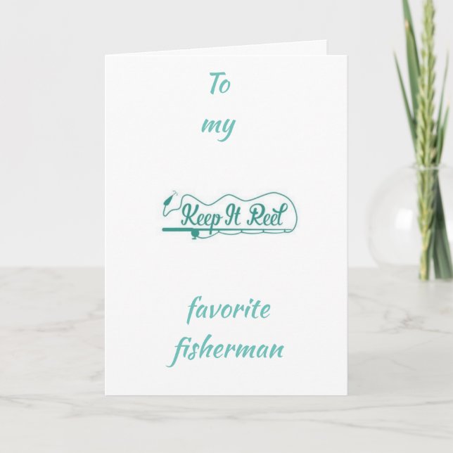 CARTE YOUR BIRTHDAY *MY FAVORITE FISHERMAN** (Devant)