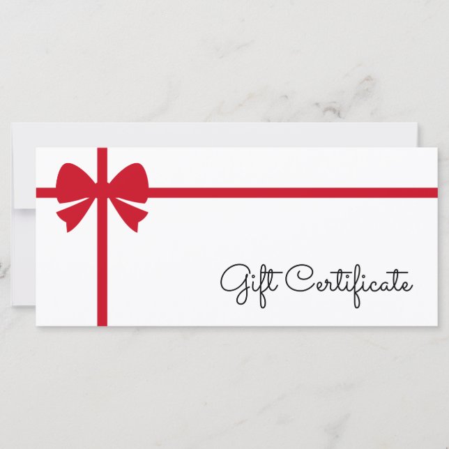 Carte Your Logo Custom Business Gift Certificate (Devant)