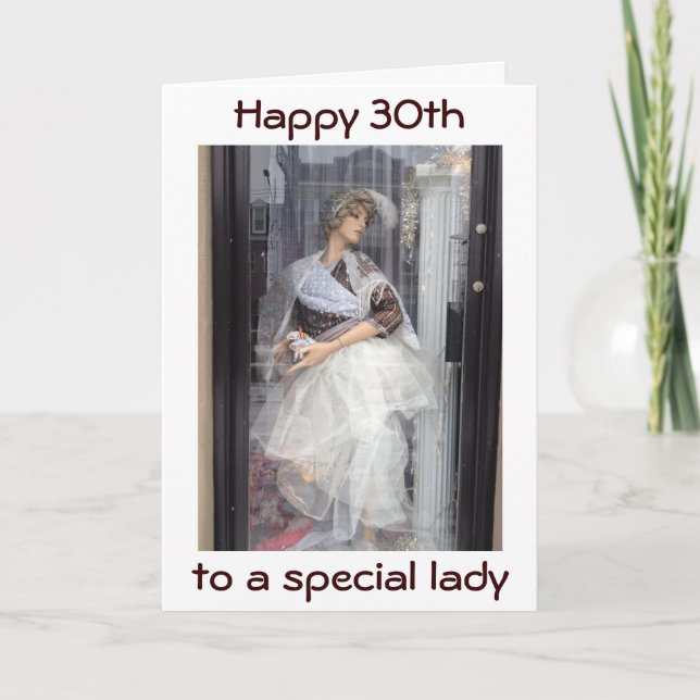 Carte YOU'RE A MODEL FOR US ALL=HAPPY 30th BIRTHDAY (Devant)