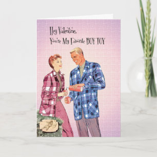 Carte You're My Favorite Boy Toy, Valentines Day Card