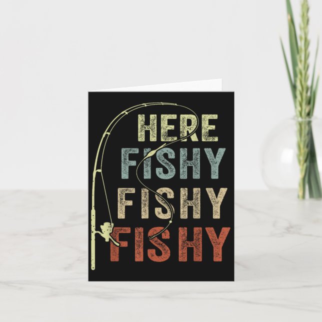 Carte Youth Here-fishy Fishing-shirt Boys Toddler Funny  (Devant)