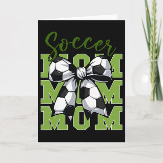 Carte Youth Soccer Mom Coquette Bow Cute Sister Toddler
