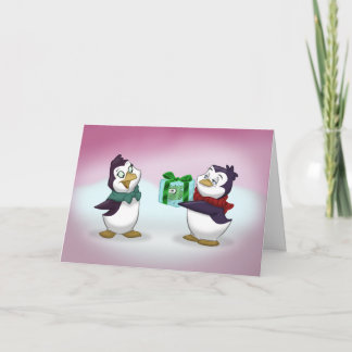 Carte "Yule Cool" de pingouins