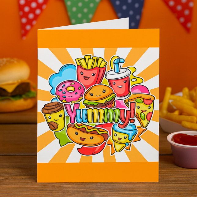 Carte Yummy Fast Food (Créateur téléchargé)