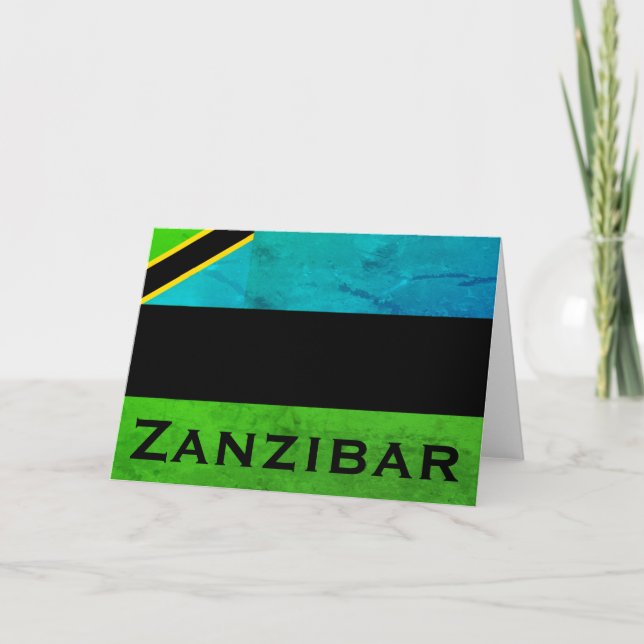 Carte Zanzibar, Tanzanie (Devant)