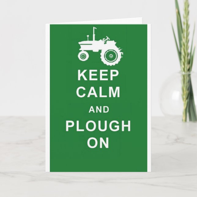 Carte zazzle garder calme plow.jpg (Devant)