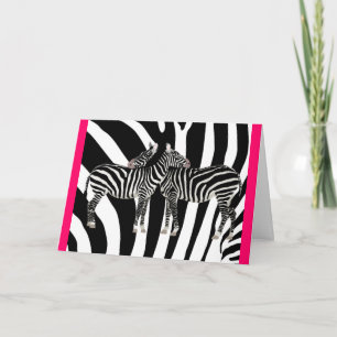 Carte Zebra Hugs