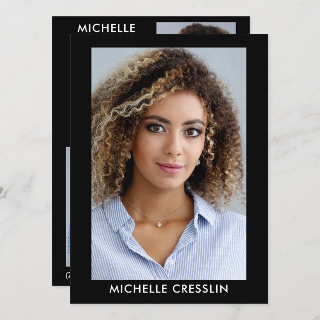 Carte Zed Comp Modèle Actor 3 Photo Retour Comp 5, (Devant / Derrière)