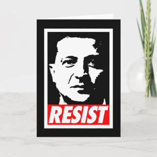 Carte Zelenskyy - Résister Soutenir l'Ukraine Je suis av