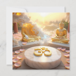 CARTE ZEN - BOUDDHISME - OM