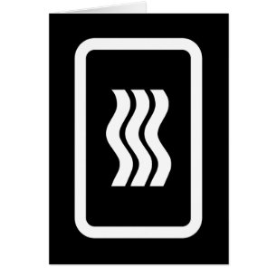 Carte Zener   3 Carte Vertical Wavy Lines