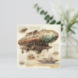 Carte Zeppelin Steampunk vintage (4)