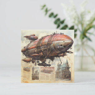 Carte Zeppelin Steampunk vintage (9)