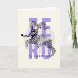 Carte Zéro le chien fantôme - Typographie