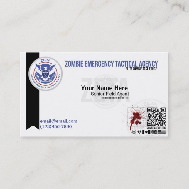 Carte ZETA du zombi ID/Business (Devant)
