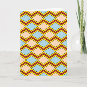 Carte Zigzags et diamants Art Abstrait