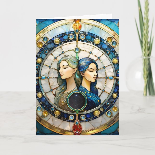 Carte Zodiac - Gemini Les Jumeaux (Devant)