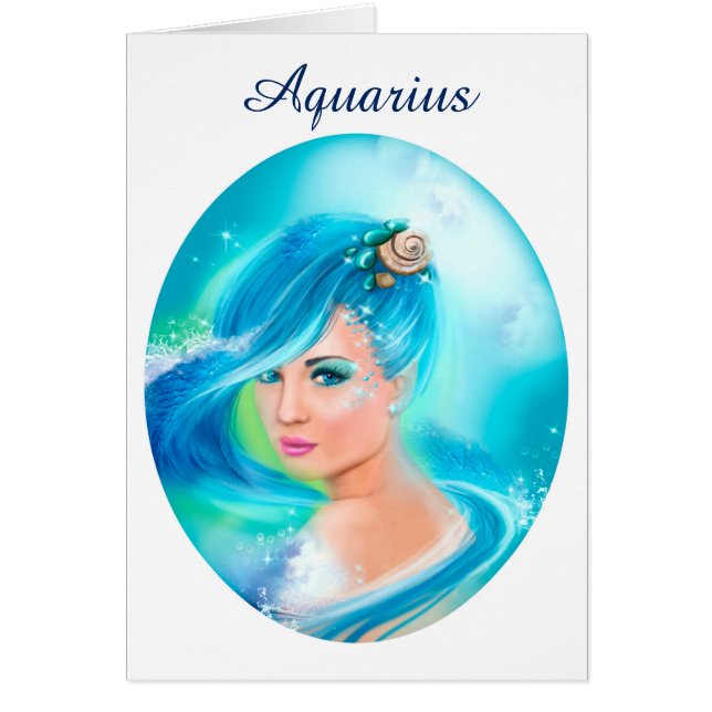 Carte Zodiac - Imaginaire Aquarius (Devant)