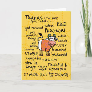 Carte zodiac word cards