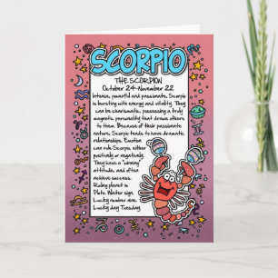 Carte Zodiaque - anecdotes amusantes de Scorpion