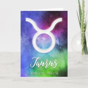 Carte Zodiaque : Dates Taureau