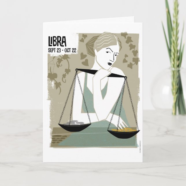 Carte Zodiaque de Libra The Scales (Devant)