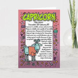 Carte Zodiaque - Faits amusants sur le Capricorne