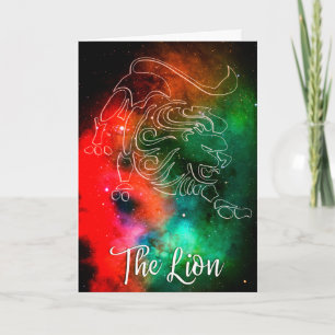 Carte Zodiaque : Lion 'Le Lion'