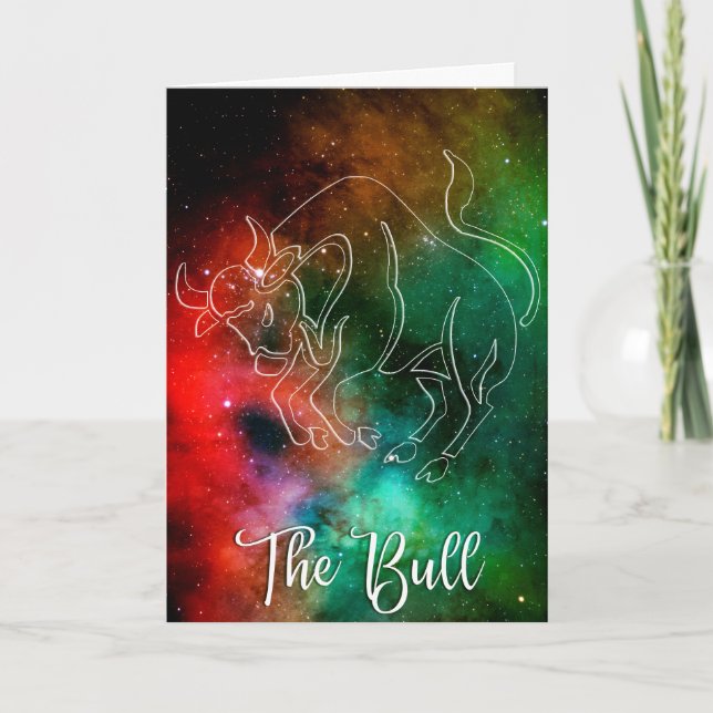 Carte Zodiaque : Taureau 'Le Taureau' (Devant)