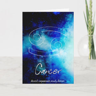 Carte Zodiaque : Traits du Cancer