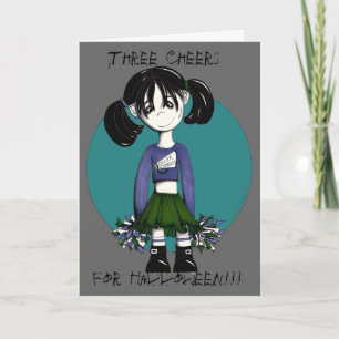 Carte zombie applaudissez, Trois bravo, pour Halloween !