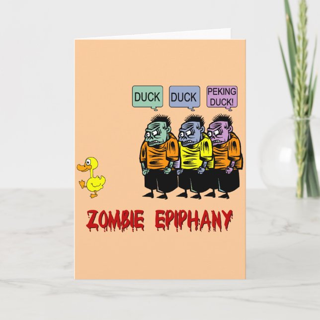 Carte Zombie Halloween (Devant)