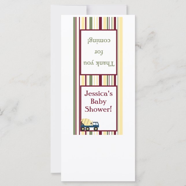 Carte Zone de construction Lollipop Topper (Devant)