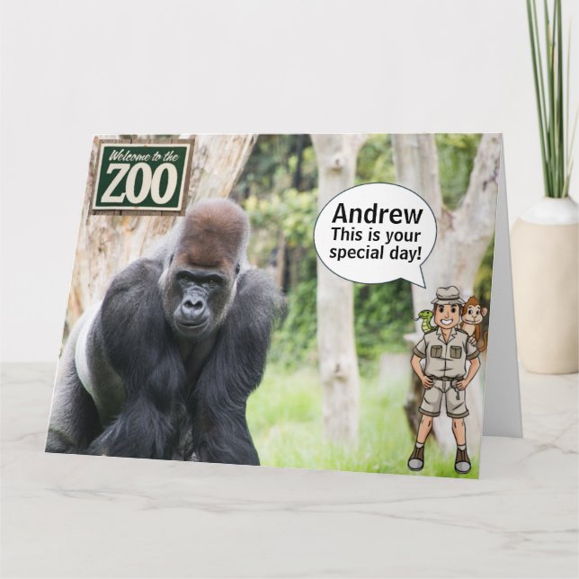 Carte Zoo Anniversaire (Devant)