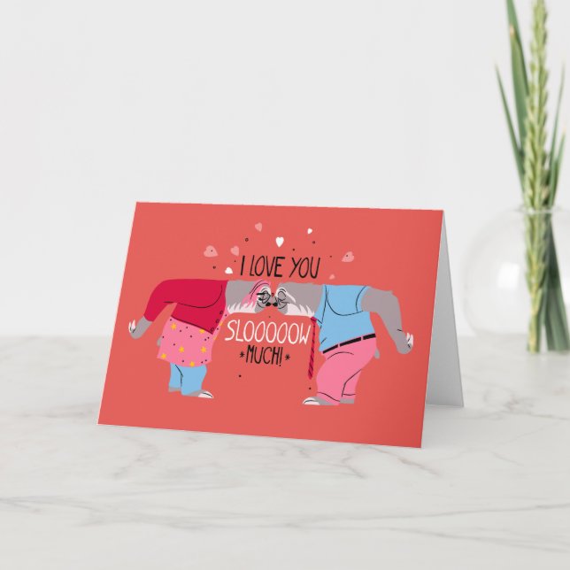 Carte Zootopia Sloth Love Valentine (Devant)