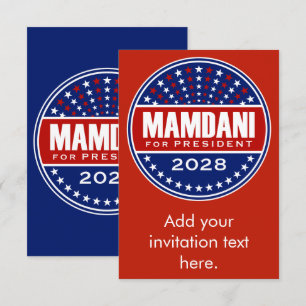 Carte Zorhan Mamdami pour Président 2028