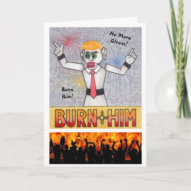 Carte Zozobra Vieux Homme Gloom Père Noël Fe NM Traditio (Devant)
