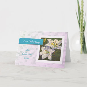 Carte Zum Geburtstag - Joyeux anniversaire en allemand,