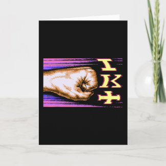 Carte Zx Spectrum C64 Karaté 8 bits Rétro 