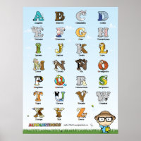 Cartel de los Alphabetimals — Versión española